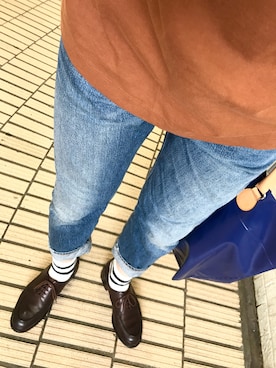 「KICS DOCUMENT.（キクス ドキュメント）のアイテム（トップス）」を使った、きっどマンさん（メンズ・175cm）の春コーディネート
