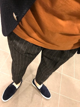 「KICS DOCUMENT.（キクス ドキュメント）のアイテム（トップス）」を使った、きっどマンさん（メンズ・175cm）の秋コーディネート