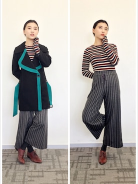 「Etam（エタム）のアイテム（ジャケット/アウター）」を使った、童小童さん（レディース・162cm）の冬コーディネート