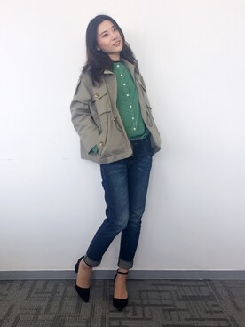 「abcdevol（エービーシーディーイーボル）のアイテム」を使った、童小童さん（レディース・162cm）の春コーディネート