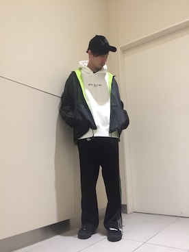 「DANKE SCHON（ダンケシェーン）のアイテム（ブルゾン）」を使った、KAWAKITA SHOICHIさん（メンズ・175cm）の冬コーディネート