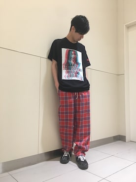 「L.H.P（エルエイチピー）のアイテム」を使った、KAWAKITA SHOICHIさん（メンズ・175cm）の夏コーディネート