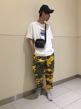 「AZSのアイテム」を使った、KAWAKITA SHOICHIさん（メンズ・175cm）の夏コーディネート