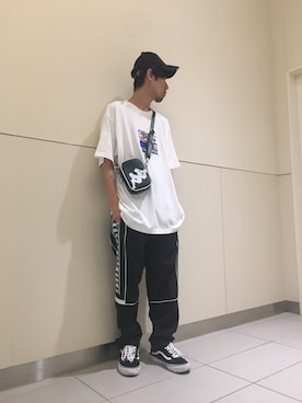 「Kappa（カッパ）のアイテム」を使った、KAWAKITA SHOICHIさん（メンズ・175cm）の夏コーディネート
