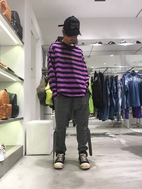 「sulvam（サルバム）のアイテム（パンツ）」を使った、KAWAKITA SHOICHIさん（メンズ・175cm）の秋コーディネート