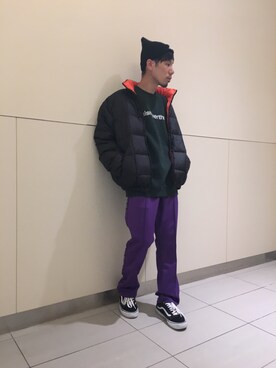 「thisisneverthat（ディスイズネバーザット）のアイテム（ジャケット/アウター）」を使った、KAWAKITA SHOICHIさん（メンズ・175cm）の秋コーディネート