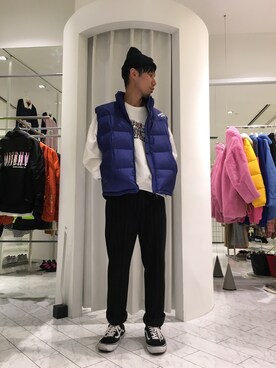 「thisisneverthat（ディスイズネバーザット）のアイテム（ジャケット/アウター）」を使った、KAWAKITA SHOICHIさん（メンズ・175cm）の秋コーディネート
