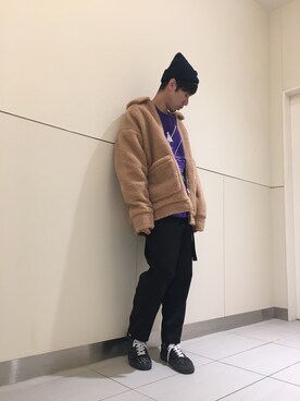 「L.H.P Private Brand（エルエイチピープライベートブランド）のアイテム（スウェット）」を使った、KAWAKITA SHOICHIさん（メンズ・175cm）の秋コーディネート