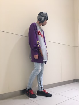 「RIPNDIP（リップンディップ）のアイテム」を使った、KAWAKITA SHOICHIさん（メンズ・175cm）の秋コーディネート