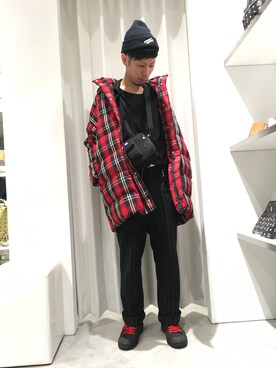 「MSGM（エムエスジーエム）のアイテム（ジャケット/アウター）」を使った、KAWAKITA SHOICHIさん（メンズ・175cm）の冬コーディネート