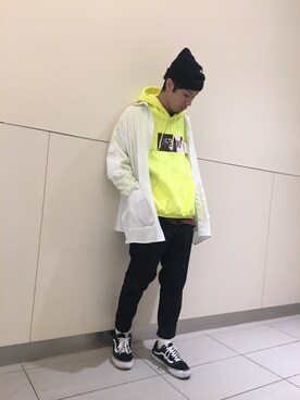 「LONELY/論理（ロンリー）のアイテム（トップス）」を使った、KAWAKITA SHOICHIさん（メンズ・175cm）の冬コーディネート
