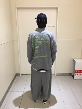 「AZSのアイテム（キャップ）」を使った、KAWAKITA SHOICHIさん（メンズ・175cm）の春コーディネート