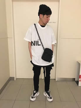 「NILoS（ニルズ）のアイテム」を使った、KAWAKITA SHOICHIさん（メンズ・175cm）の春コーディネート