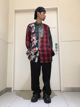 「JUUN.J（ジュンジェイ）のアイテム」を使った、KAWAKITA SHOICHIさん（メンズ・175cm）の夏コーディネート