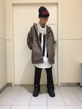 「NILoS（ニルズ）のアイテム」を使った、KAWAKITA SHOICHIさん（メンズ・175cm）の秋コーディネート