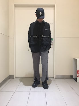 「OY（オーワイ）のアイテム」を使った、KAWAKITA SHOICHIさん（メンズ・175cm）の秋コーディネート