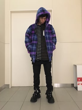 「DANKE SCHON（ダンケシェーン）のアイテム（ブルゾン）」を使った、KAWAKITA SHOICHIさん（メンズ・175cm）の秋コーディネート