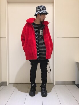 「DANKE SCHON（ダンケシェーン）のアイテム（ブルゾン）」を使った、KAWAKITA SHOICHIさん（メンズ・175cm）の秋コーディネート