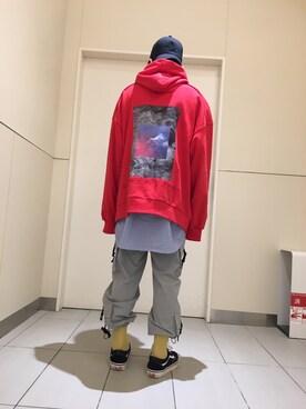 「AZSのアイテム（キャップ）」を使った、KAWAKITA SHOICHIさん（メンズ・175cm）の冬コーディネート