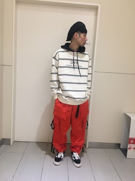 「OY（オーワイ）のアイテム」を使った、KAWAKITA SHOICHIさん（メンズ・175cm）の冬コーディネート