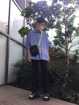 「AZS TOKYO（アザストーキョー）のアイテム」を使った、KAWAKITA SHOICHIさん（メンズ・175cm）の夏コーディネート