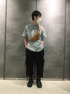 「MCM（エムシーエム）のアイテム」を使った、KAWAKITA SHOICHIさん（メンズ・175cm）の夏コーディネート