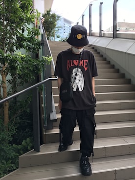 「AZS TOKYO（アザストーキョー）のアイテム」を使った、KAWAKITA SHOICHIさん（メンズ・175cm）の夏コーディネート