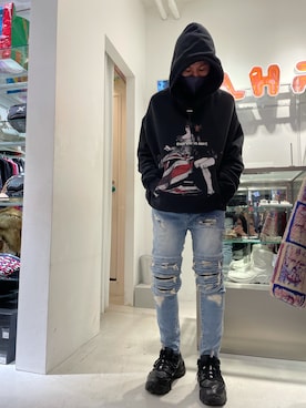 「REPRESENT（リプレゼント）のアイテム」を使った、KAWAKITA SHOICHIさん（メンズ・175cm）の秋コーディネート