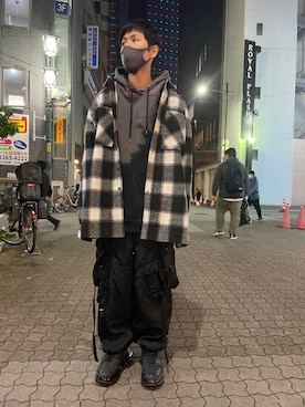 「L.H.P Private Brand（エルエイチピープライベートブランド）のアイテム」を使った、KAWAKITA SHOICHIさん（メンズ・175cm）の冬コーディネート