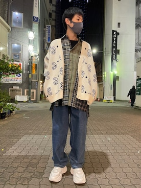 「L.H.P（エルエイチピー）のアイテム（シューズ）」を使った、KAWAKITA SHOICHIさん（メンズ・175cm）の冬コーディネート