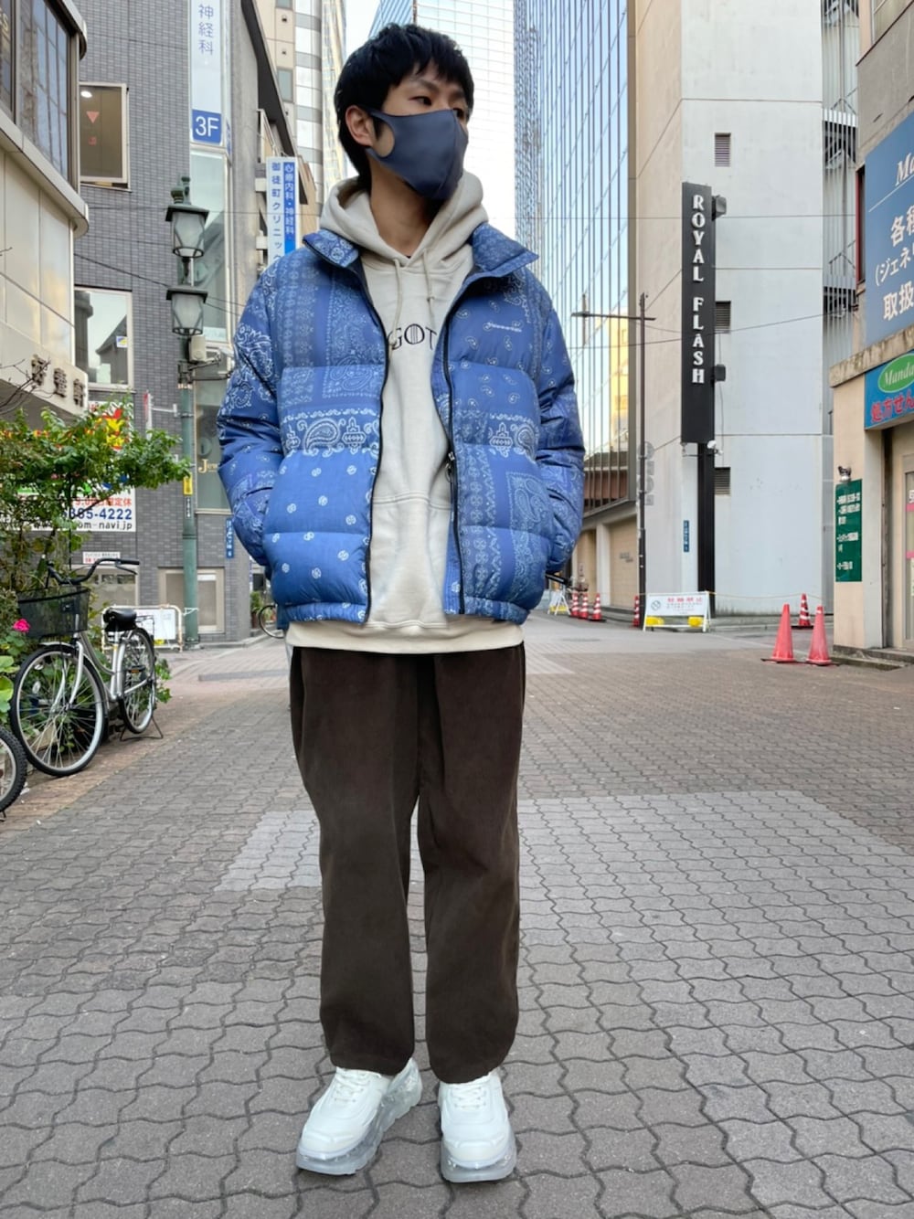 thisisneverthat ダウンジャケット ペイズリー柄 thisisneverthat（ディスイズネバーザット）の「【thisisneverthat