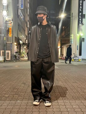 「WE11DONE（ウェルダン）のアイテム」を使った、KAWAKITA SHOICHIさん（メンズ・175cm）の冬コーディネート