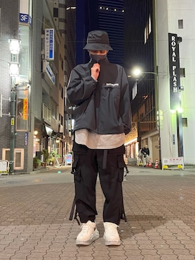 KAWAKITA SHOICHIさんの「DankeSchon/ダンケシェーン/NS CARGO PANTS/カーゴパンツ」を使ったコーディネート