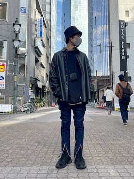 「WHITELAND BLACKBURN」｜「アイテム（財布/小物）」を使った、KAWAKITA SHOICHIさん（メンズ・175cm）の春コーディネート