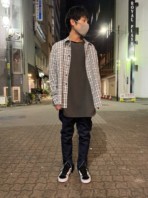 KAWAKITA SHOICHI使用「DANKE SCHON（DankeSchon/ダンケシェーン/裏起毛ピグメントクルーネックスウェット）」的時尚穿搭
