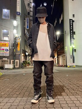 「KaneZ（ケインズ）のアイテム」を使った、KAWAKITA SHOICHIさん（メンズ・175cm）の春コーディネート