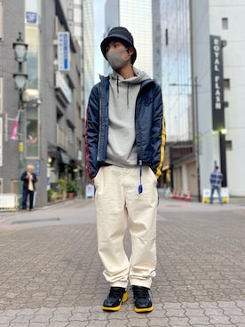 「KaneZ（ケインズ）のアイテム」を使った、KAWAKITA SHOICHIさん（メンズ・175cm）の春コーディネート