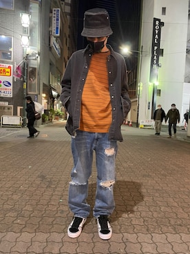 「L.H.P Private Brand（エルエイチピープライベートブランド）のアイテム」を使った、KAWAKITA SHOICHIさん（メンズ・175cm）の春コーディネート