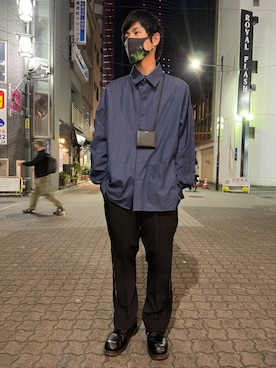 「Danke schon」｜「アイテム（スラックス）」を使った、KAWAKITA SHOICHIさん（メンズ・175cm）の春コーディネート