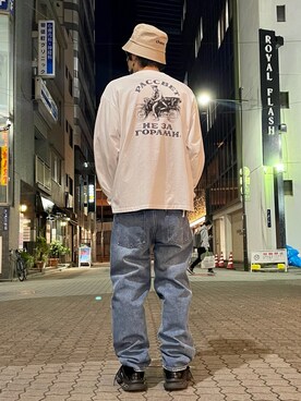 「KaneZ（ケインズ）のアイテム」を使った、KAWAKITA SHOICHIさん（メンズ・175cm）の春コーディネート