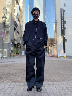 「KaneZ（ケインズ）のアイテム」を使った、KAWAKITA SHOICHIさん（メンズ・175cm）の春コーディネート