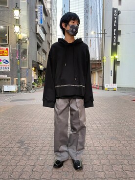 「KaneZ（ケインズ）のアイテム」を使った、KAWAKITA SHOICHIさん（メンズ・175cm）の春コーディネート