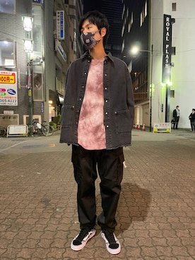 「KaneZ（ケインズ）のアイテム」を使った、KAWAKITA SHOICHIさん（メンズ・175cm）の春コーディネート