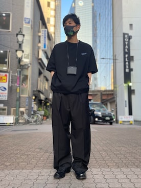 「Danke schon」｜「アイテム（スラックス）」を使った、KAWAKITA SHOICHIさん（メンズ・175cm）の春コーディネート