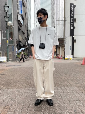 「WHITELAND BLACKBURN」｜「アイテム（財布/小物）」を使った、KAWAKITA SHOICHIさん（メンズ・175cm）の春コーディネート