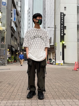 「KaneZ（ケインズ）のアイテム」を使った、KAWAKITA SHOICHIさん（メンズ・175cm）の春コーディネート