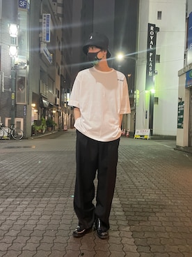 「Danke schon」｜「アイテム（スラックス）」を使った、KAWAKITA SHOICHIさん（メンズ・175cm）の春コーディネート