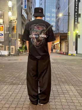 「Danke schon」｜「アイテム（スラックス）」を使った、KAWAKITA SHOICHIさん（メンズ・175cm）の春コーディネート