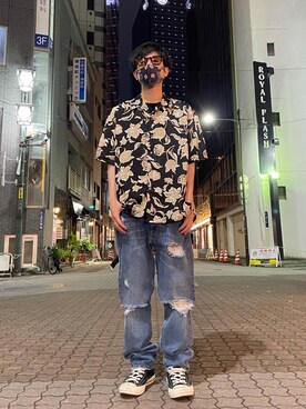 「KaneZ（ケインズ）のアイテム」を使った、KAWAKITA SHOICHIさん（メンズ・175cm）の夏コーディネート