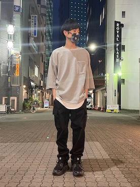 「KaneZ（ケインズ）のアイテム」を使った、KAWAKITA SHOICHIさん（メンズ・175cm）の夏コーディネート